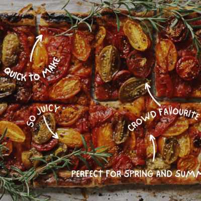 Summer Tomato Puff Pastry Tart