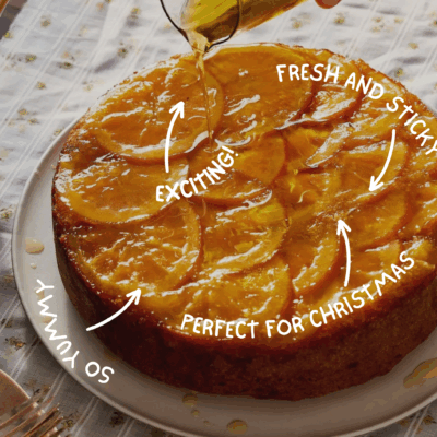 Upside-Down Orange & Cardamom Olive Oil Cake