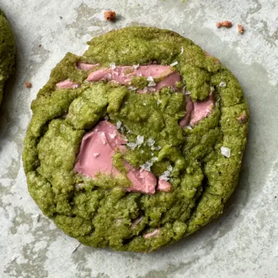 Ruby Chocolate Matcha Cookies