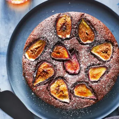Rich Chocolate & Fresh Fig Cake