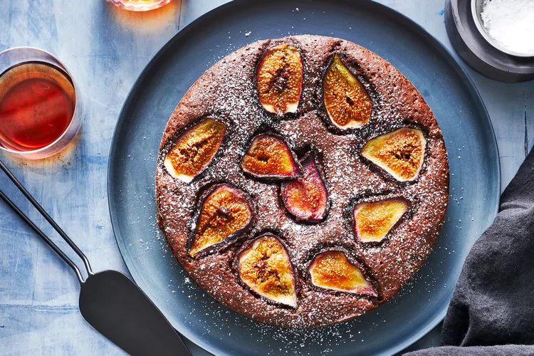 Rich Chocolate & Fresh Fig Cake
